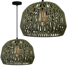 lampa-wiszaca-naturalna-boho-pleciona-zielona-sznurek-jutowy