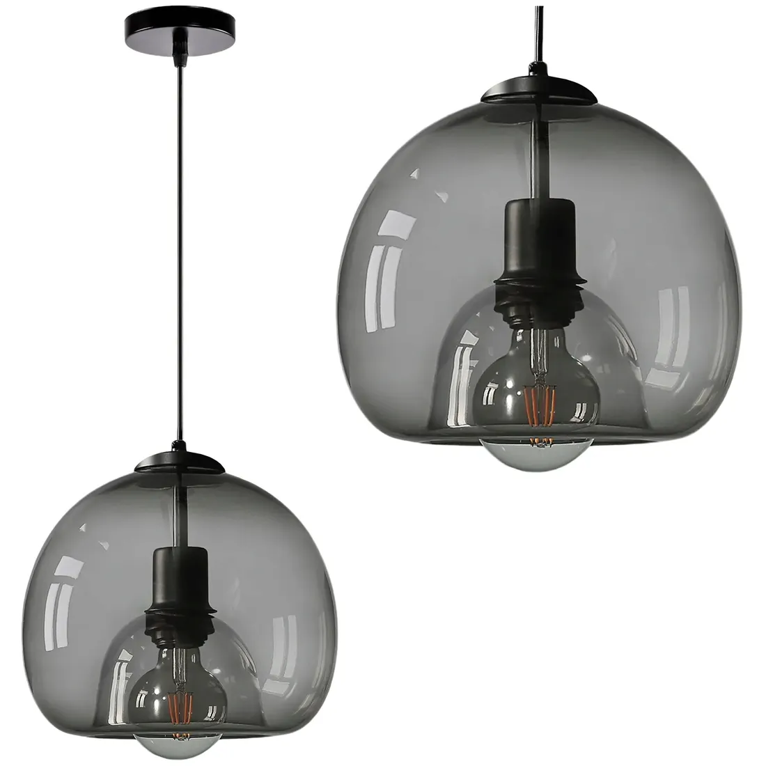 lampa-wiszaca-sufitowa-zyrandol-e27-szklana-szara