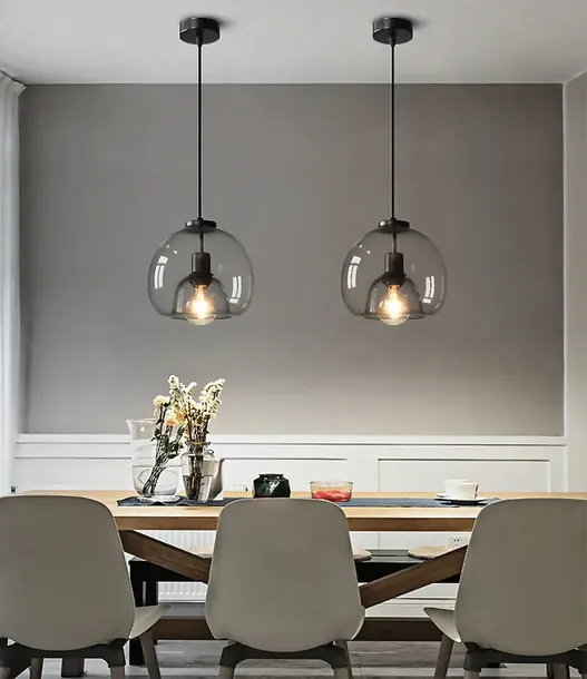 lampa-wiszaca-sufitowa-zyrandol-e27-szklana-szara-liczba-punktow-swiatla-1