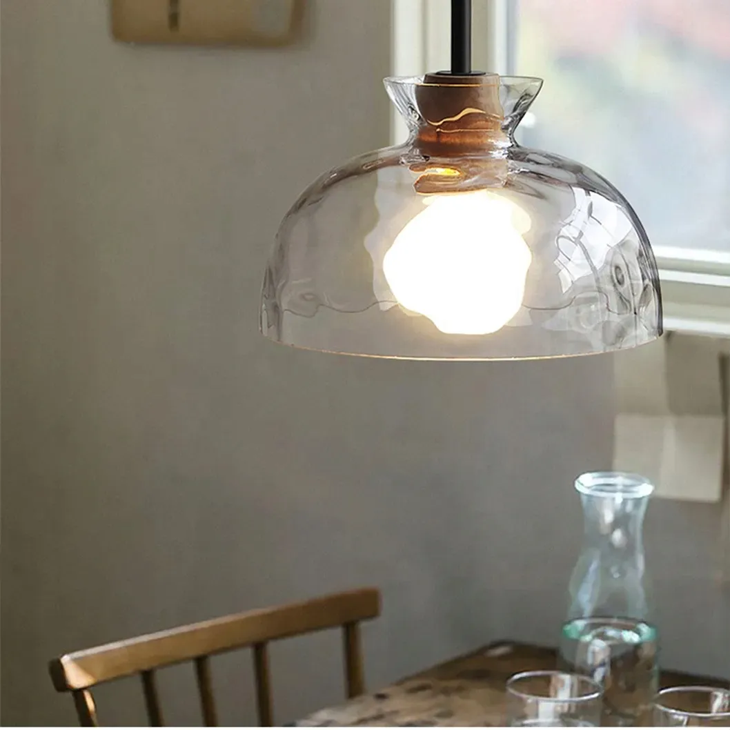 lampa-sufitowa-wiszaca-szklana-drewno-boho-retro-stan-nowy