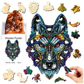 puzzle-drewniane-a4-wilk-197el-ukladanka-a4-dla-dzieci-prezent-dla-dziecka