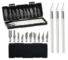 noz-nozyk-modelarski-skalpel-13-ostrzy-metalowych-3-rekojesci-etui-zestaw