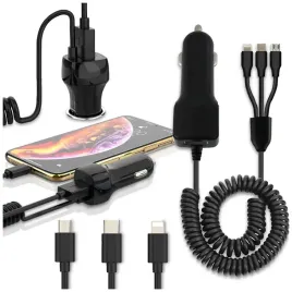 ladowarka-kabel-3w1-gniazdo-zapalniczki-typ-c-lightning-microusb-do-auta-1m