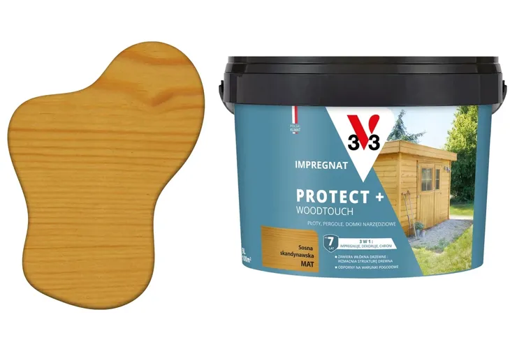 v33 Impregnat Protect+ sosna skandynawska 9l
