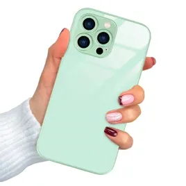 etui-do-iphone-13-pro-obudowa-premium-case-mietowe-szklane-mint-glass