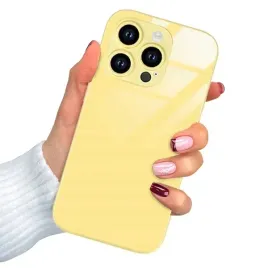 etui-do-iphone-14-pro-obudowa-premium-case-zolte-szklane-yellow-glass