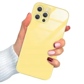 etui-do-iphone-12-pro-max-obudowa-premium-case-zolte-szklane-yellow-glass