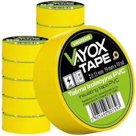 10x-tasma-izolacyjna-zolta-mocna-gruba-wodoodporna-pcv-0-13x19mm-91m-vayox