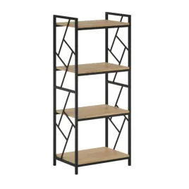 regal-minimalistyczny-dab-naturalny-4-polki-czarny-metalowy-stelaz-furnitex