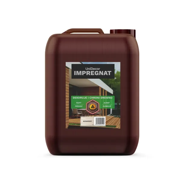 Impregnat lazura farba do drewna z woskami UniDecor bezbarwny 10l