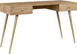 biurko-boho-z-szufladami-drewniane-nogi-dab-craft-zloty