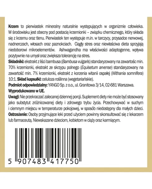 krzem-complex-yango-100-kaps-bambus-postac-kapsulki