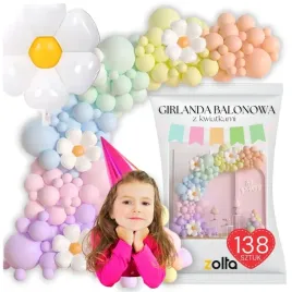 girlanda-balonowa-balony-na-urodziny-stokrotki-pastelowa-kwiaty-xxl-139-szt