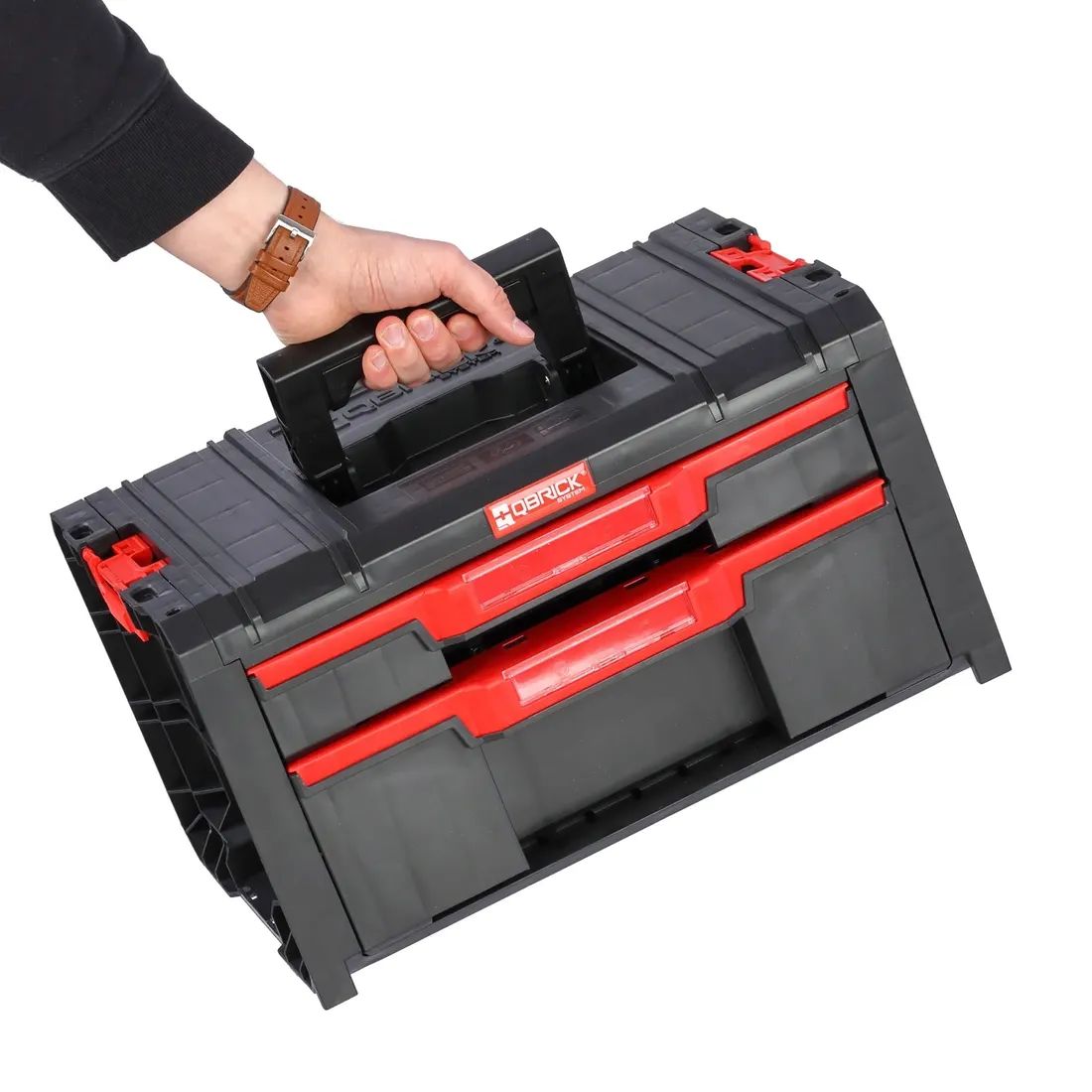 skrzynka-z-szufladami-qbrick-system-pro-2-0-drawer-2-toolbox-basic-stan-nowy