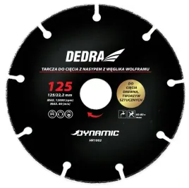 dedra-hr1002-tarcza-do-ciecia-drewna-tworzyw-sztucznych-125mm-222mm
