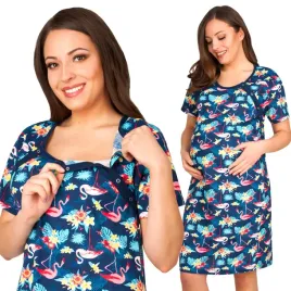 koszula-do-karmienia-ciazowa-nocna-w-kolorowe-flamingi-xl
