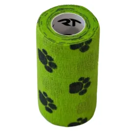 bandaz-kohezyjny-elastyczny-rea-tape-zielony-w-lapki-10cm-x-45cm