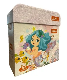 hahowa-syrenka-i-morscy-przyjaciele-puzzle-102el-torebka-i-kuferek-w-jednym