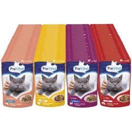 mokra-karma-dla-kota-96-x-100g-mix-4-smakow-prevital-saszetki