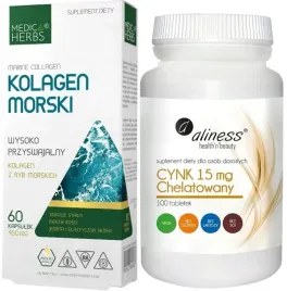 zestaw-kolagen-morski-cynk-chelatowany-100-tabletek-medica-herbs-aliness