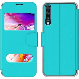 newtop-etui-z-oknem-na-powiadomienia-do-samsung-galaxy-a70-zielone