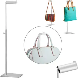 stojak-ekspozytor-na-torebke-regulowany-do-przedpokoju-srebrny-na-czapke