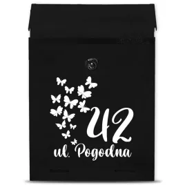 czarna-matowa-skrzynka-pocztowa-personalizowany-na-brame-personalizowane