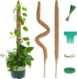 2x-podporka-do-roslin-slupek-do-mchu-elastyczny-z-wiazaniami-etykiety-duze