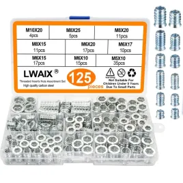 125x-nakretki-gwintowane-do-drewna-tuleje-wkladowe-m6-m8-m10-metal-6-katne