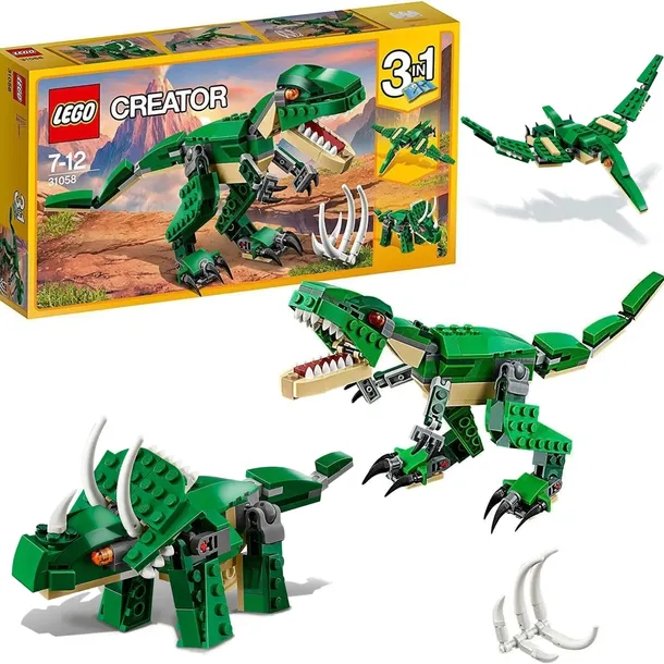 NOWE LEGO 31058 CREATOR T-REX TRICERATOPS DINOZAURY 3w1 PREZENT DLA DZIECKA