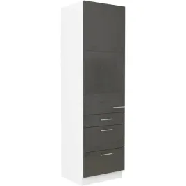 szafka-kuchenna-wysoka-oria-60-dks-210-3s-1f-polysk-grey
