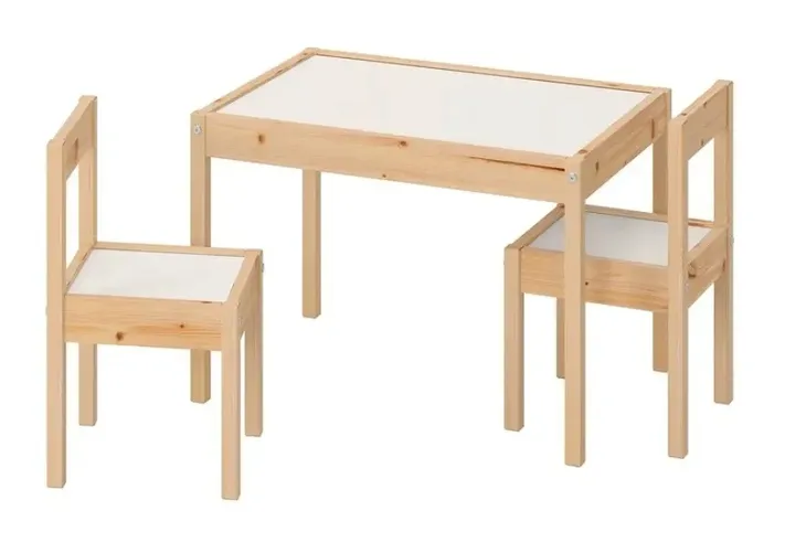 IKEA ZESTAW STOLIK DZIECIĘCY KRZESŁA DREWNO SOSNA