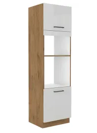 wysoka-szafka-kuchenna-ovido-60-dpm-210-2f-polysk-bialy