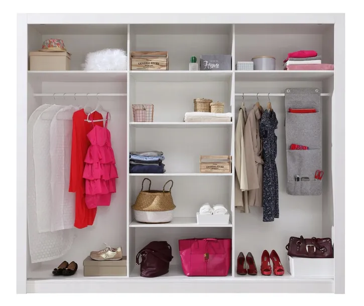 pojemna-szafa-gambit-250cm-bialy-lux-kolor-frontow-antracyt