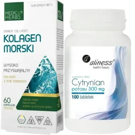 zestaw-kolagen-morski-cytrynian-potasu-100-tabletek-medica-herbs-aliness