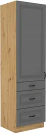 szafka-kuchenna-wysoka-otto-60-dks-210-3s-1f-artisan-dust-grey