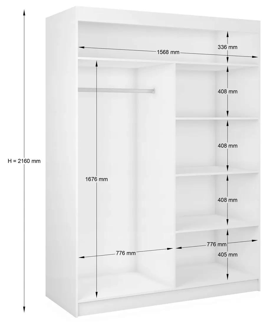 szafa-bella-160-cm-stan-nowy