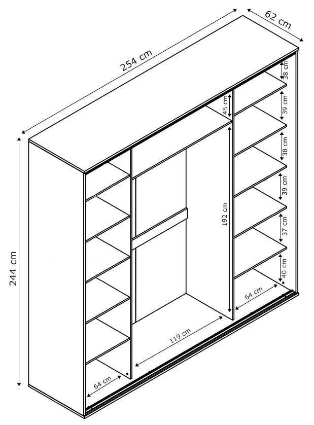 szafa-atena-254-cm-bialy-mat
