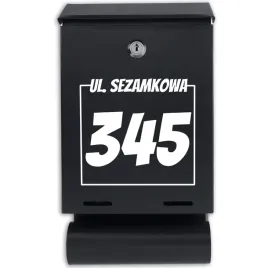 czarna-skrzynka-matowa-pocztowa-z-tuba-personalizowany-numer-domu-na-brame