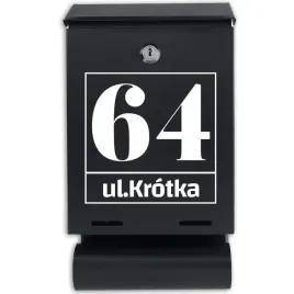 czarna-skrzynka-matowa-pocztowa-z-tuba-personal-numer-mieszkania-na-furtke