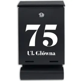 czarna-skrzynka-matowa-pocztowa-z-tuba-personal-numer-mieszkania-na-brame