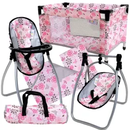 zestaw-dla-lalek-lozeczko-posciel-krzeselko-do-karmienia-hustawka-dla-lalki