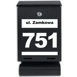 czarna-skrzynka-matowa-pocztowa-z-tuba-personalizowany-ulica-na-elewacje