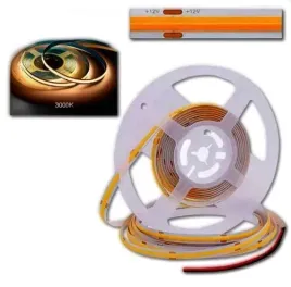 tasma-led-cob-12v-320-diod-5m-rolka-neon-barwa-ciepla-3000k-800lm-mocna