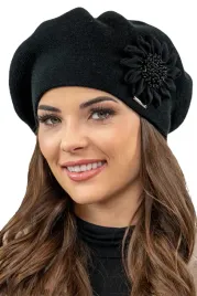 vivisence-7048-czarny-uniwersalny-ozbodny-kwiat-cieply-zimowy-beret