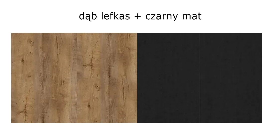 witryna-waska-2-mambo-dab-lefkas-czarny-mat-stan-nowy