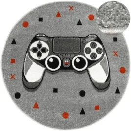dywan-okragly-dzieciecy-gamepad-kontroler-pad-czarny-bialy-lima-sr-140-cm