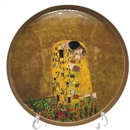 metalowa-patera-taca-gustav-klimt-pocalunek-dekoracja-okragla
