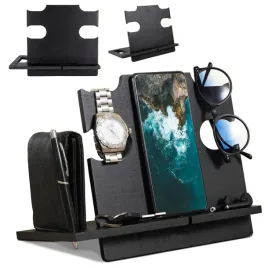 drewniany-organizer-stojak-na-akcesoria-stacja-dokujaca-na-telefon-zegarek