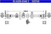 ate-przewod-ham-elast-przod-prawy-vw-transporter-iv-92-